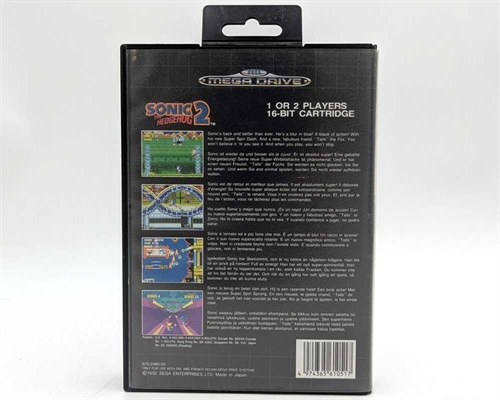 Sonic The Hedgehog 2 - Komplet I Æske - Sega Mega Drive Spil (B Grade) (Genbrug)